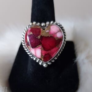 Rose Pink Turquoise ring
